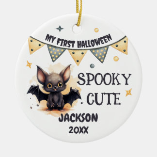 Mein erstes Halloween - Süßer Baby-Fledermaus-Anhä Keramik Ornament