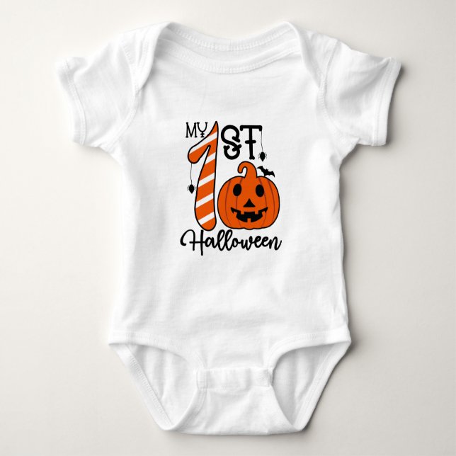 Mein erstes Halloween-Trick- oder Treatkostüm Baby Strampler (Vorderseite)