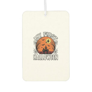 Mein erstes Halloween Vintage T-Shirt-Design für K Autolufterfrischer