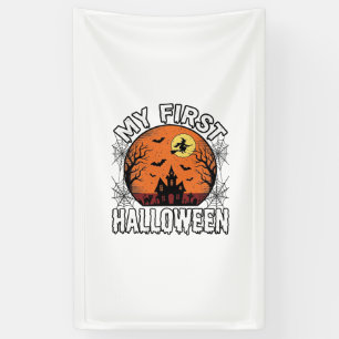 Mein erstes Halloween Vintage T-Shirt-Design für K Banner