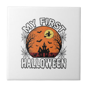 Mein erstes Halloween Vintage T-Shirt-Design für K Fliese