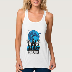 Mein erstes Halloween Vintage verlassene Burg Baby Tank Top