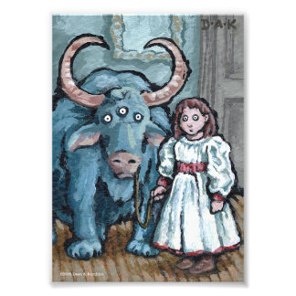 Mein erstes Haustier #1 - Surreal Odd Goth Creatio Fotodruck