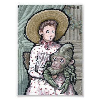 Mein erstes Haustier #3 - Surreal Odd Goth Creatio Fotodruck