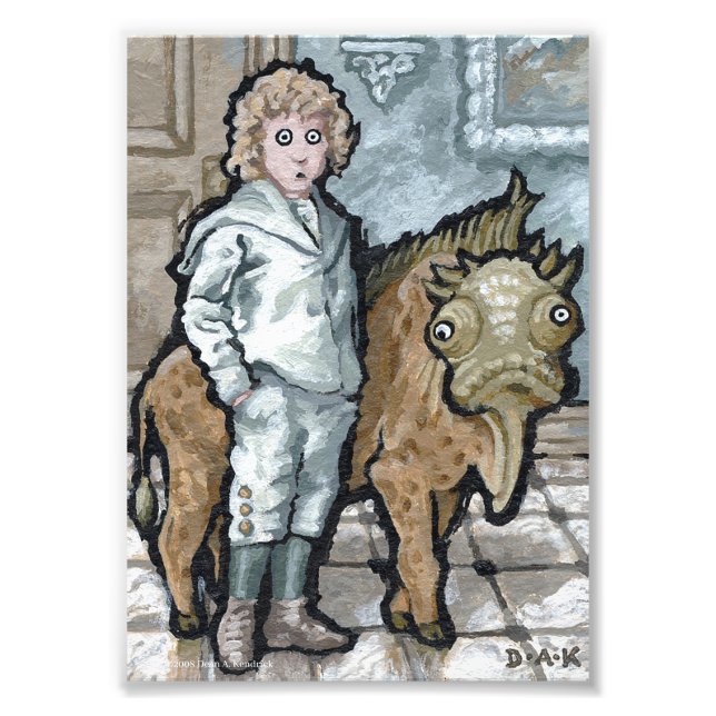 Mein erstes Haustier #4 - Surreal Odd Goth Creatio Fotodruck (Vorne)