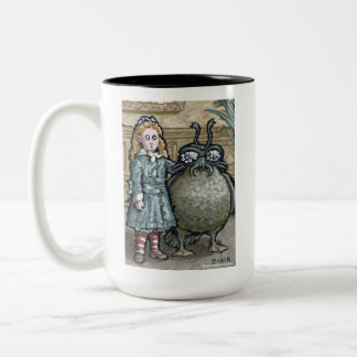 Mein erstes Haustier #5 - Surreal Odd Goth Creatio Zweifarbige Tasse