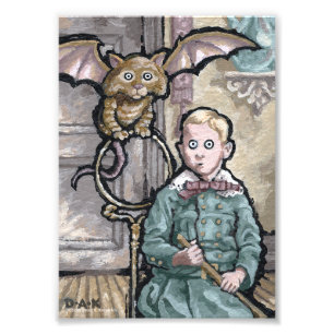 Mein erstes Haustier #8 - Surreal Odd Goth Creatio Fotodruck