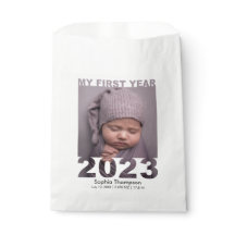 Mein erstes Jahr 2023 Modernes Cutout Baby Foto Wh