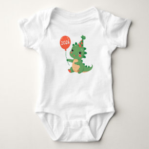 Mein erstes Jahr 2026 süßer Dinosaurier-Baby-Body Baby Strampler
