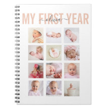 Mein erstes Jahr Baby Name 12 Foto Collage