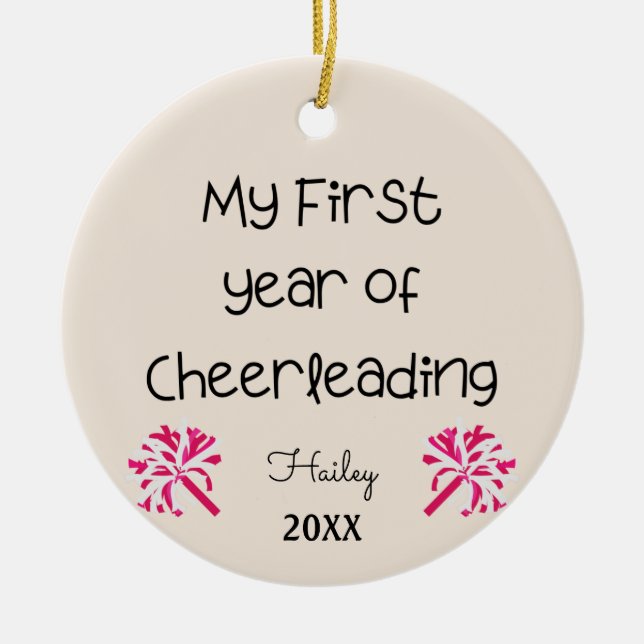 Mein erstes Jahr der Cheerleader Keramik Ornament (Vorne)