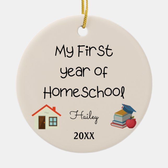 Mein erstes Jahr der Zuhause School Ornament (Vorne)