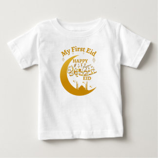 Mein erstes Kind - Happy Eid ع ي د س ع ي د Baby T-shirt