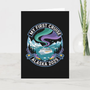 Mein erstes Kreuzfahrt-Alaska-2025-Shirt Nordlicht Karte