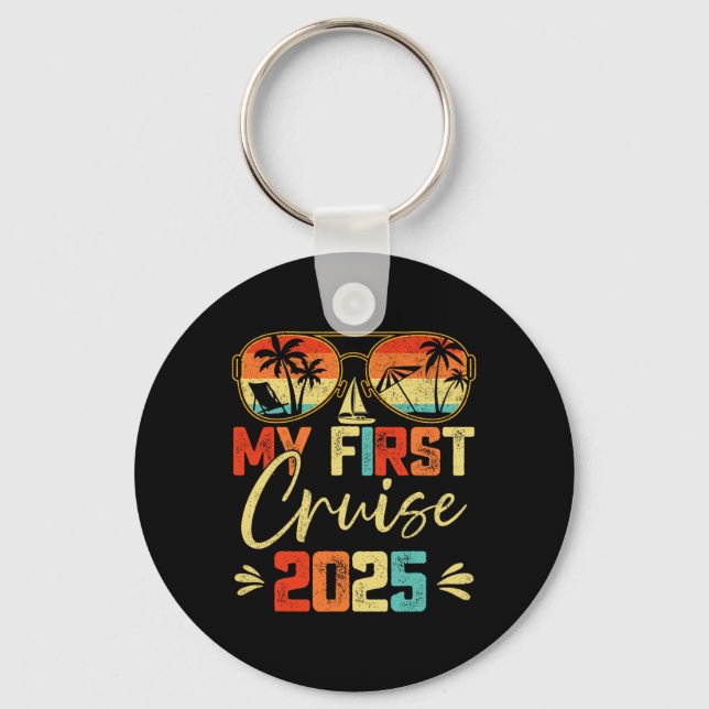 Mein erstes Kreuzfahrtschiff 2025 für die Familie  Schlüsselanhänger (Vorderseite)
