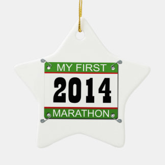 Mein erstes Marathon - 2014 Keramikornament