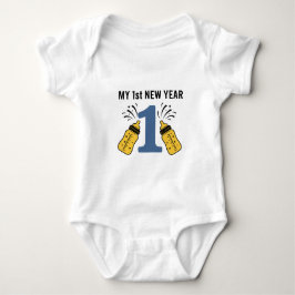 Mein erstes Neujahrsbaby 2026 Süßes Neujahrsoutfi Baby Strampler