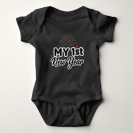 Mein erstes Neujahrsbaby 2026 Süßes Neujahrsoutfit Baby Strampler