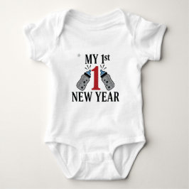 Mein erstes Neujahrsbaby 2026 Süßes Neujahrsoutfit Baby Strampler