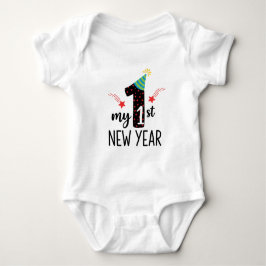 Mein erstes Neujahrsbaby 2026 Süßes Neujahrsoutfit Baby Strampler