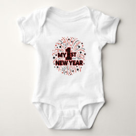 Mein erstes Neujahrsbaby 2026 Süßes Neujahrsoutfit Baby Strampler