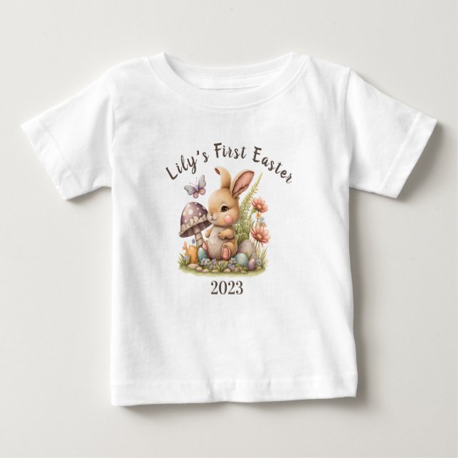 Mein erstes Niedliches Ostergeblasen für Personen  Baby T-shirt (Vorderseite)