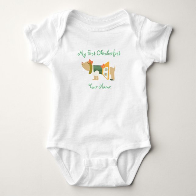 "Mein erstes Oktoberfest" Baby-Bodysuit Baby Strampler (Vorderseite)