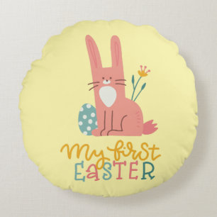 Mein erstes Ostern Rundes Kissen