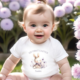 Mein erstes Ostersonnenmädchen Personalisiert Baby Strampler