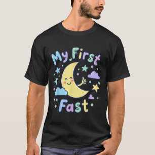 Mein erstes Ramadan-Fasten Süßer Mond-Shirt Kinder T-Shirt