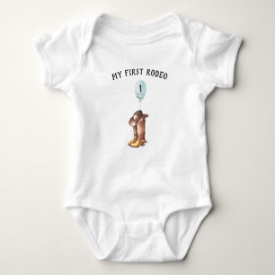 Mein erstes Rodeo   1. Geburtstags-Shirt Baby Strampler