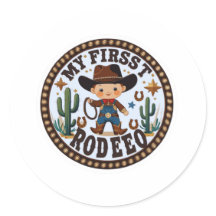 Mein erstes Rodeo Baby Sticker - Niedlich Cowboy B