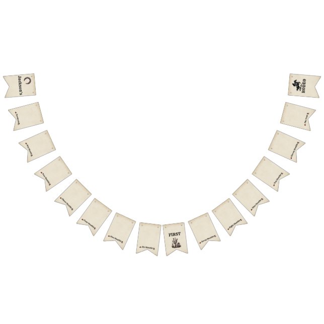 Mein erstes Rodeo-Banner Monatliche Meilensteine Wimpelkette (Alle)