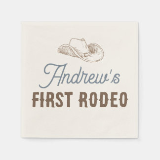 Mein erstes Rodeo Personalisiert Geburtstag Serviette
