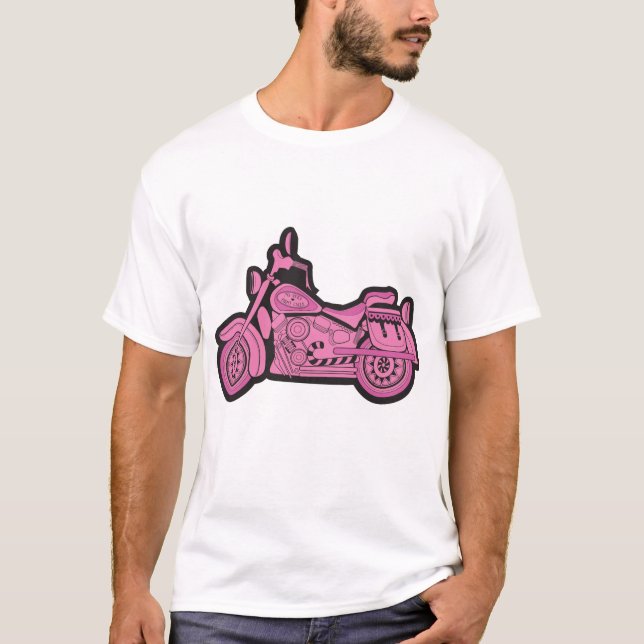 Mein erstes rosa Motorrad T-Shirt (Vorderseite)