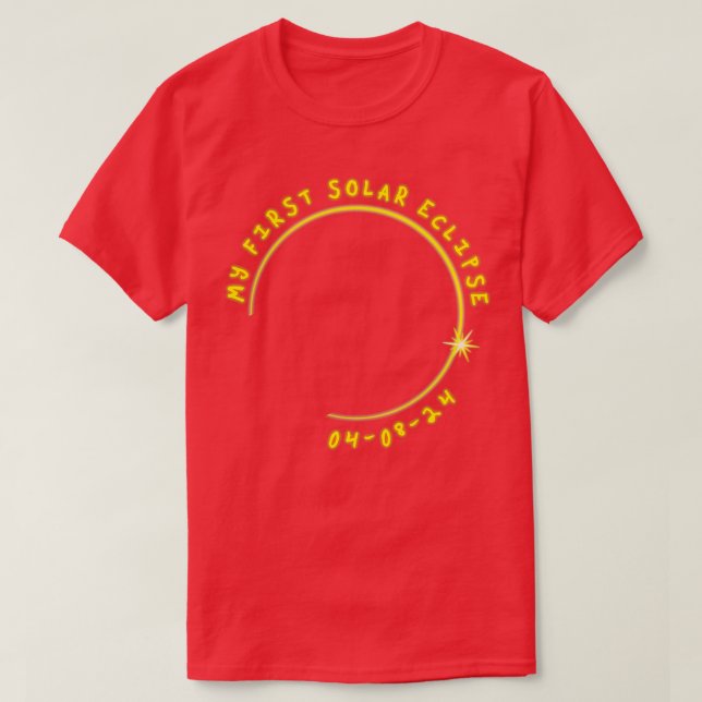 Mein erstes Solar-Eclipse 040824 1 T-Shirt (Design vorne)