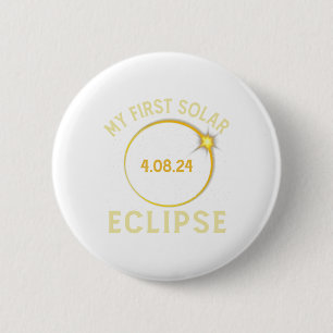 Mein erstes Solar-Eclipse-Kinderkind am 8. April Button