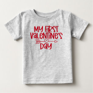 Mein erstes T-Shirt für Kleinkinder am Valentinst
