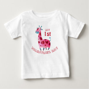 Mein erstes Valentinstag Baby Giraffe T-shirt