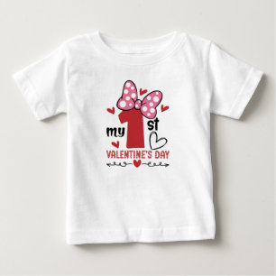 Mein erstes Valentinstag-Baby-T-Shirt Baby T-shirt
