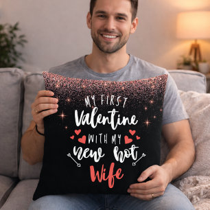 Mein erstes Valentinstags-Kissen mit meiner neuen Kissen