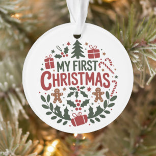 Mein erstes Weihnachten 1. Weihnachten Familie pas Ornament