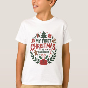Mein erstes Weihnachten als Bruder Familie passend T-Shirt