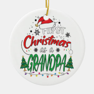 Mein erstes Weihnachten als Großvater Funny New O Keramik Ornament