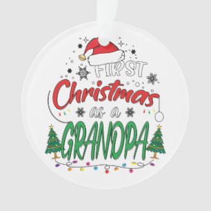 Mein erstes Weihnachten als Großvater Funny New Op Ornament