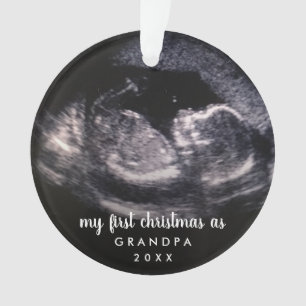 Mein erstes Weihnachten als Großvater Ultrasund Fo Ornament