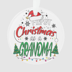 Mein erstes Weihnachten als Oma Funny New Oma Ornament