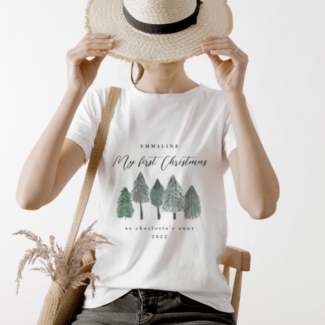 Mein erstes Weihnachten als Tante T-Shirt (Von Creator hochgeladen)