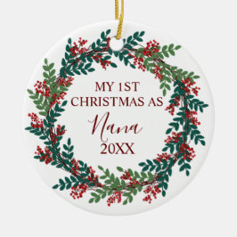 Mein erstes Weihnachten als Weihnachten im Nana-Ja Keramik Ornament