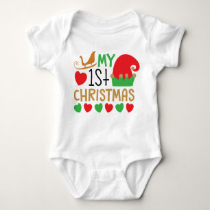Mein erstes Weihnachten Baby Strampler